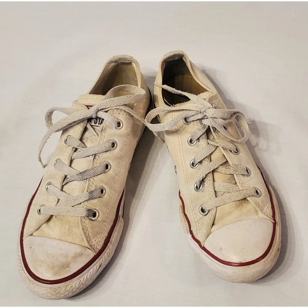 Converse Chuck Taylor All Star White Canvas Youth Size 3 Retro 2015